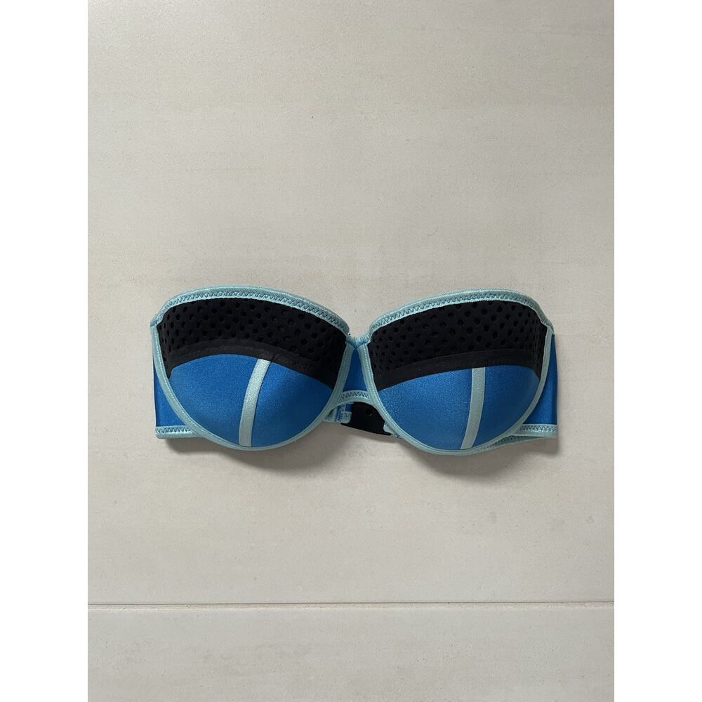 Triangl Swim Strapless Bikini Top Color Block Summer Beach Swimwear